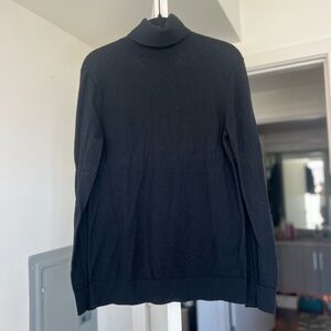 Theory Women's Merino Wool Black Turtleneck Sweater- M